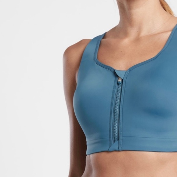 NWT💝Advance Front Zip Bra 34DD Sequoia Blue - Picture 6 of 9